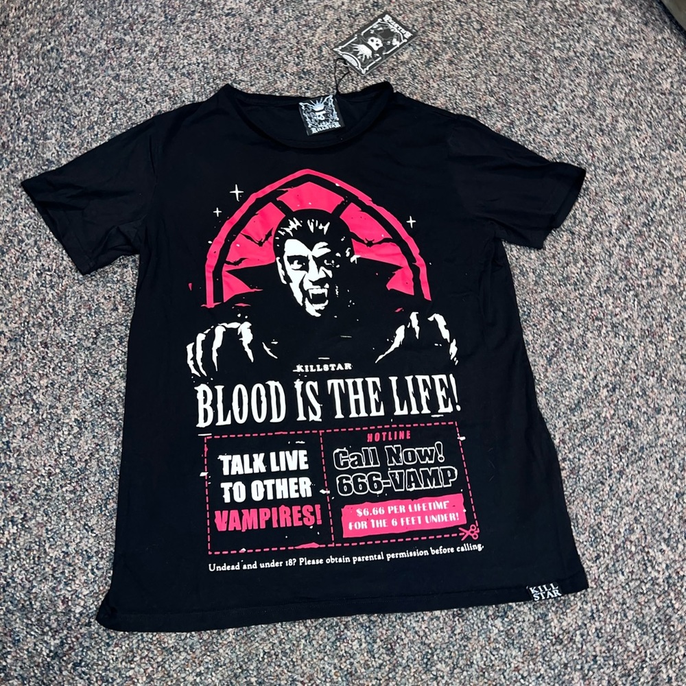Killstar dial vamp tee size XL NWT